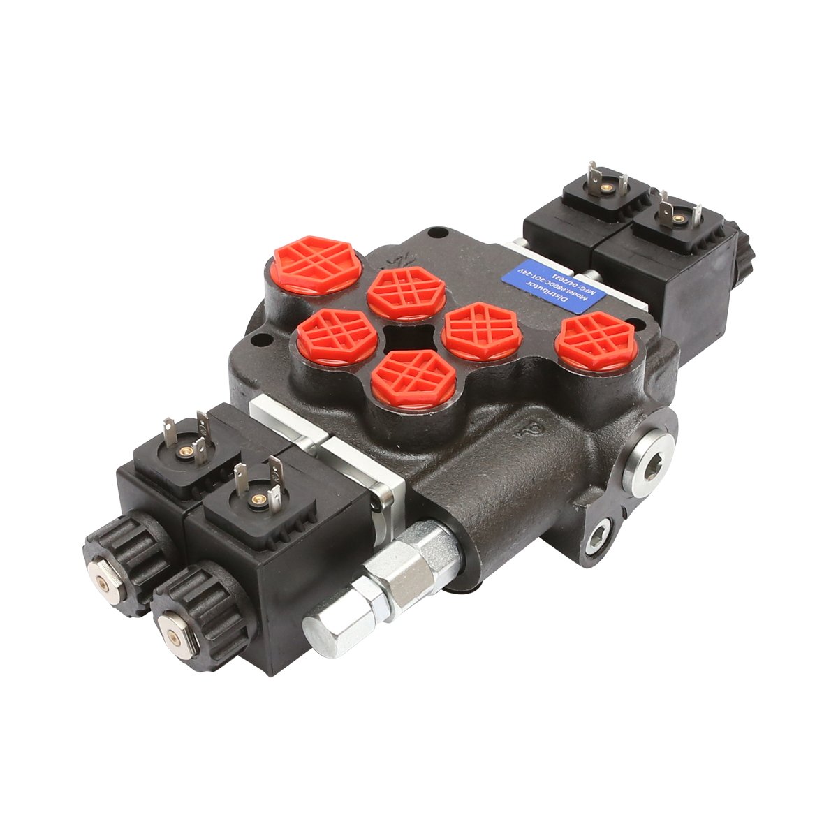 Distribuitor hidraulic P80 electromagnetic cu 2 cai, 24V Breckner Germany